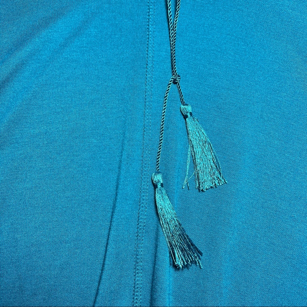 Ruby Rd. Fringe Hem Tunnel Neck Top - Picture 5 of 6
